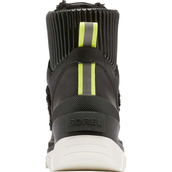 Sorel Women's Brex Cozy Lace Bootie Sneaker Black Size 5.5 or 6.5 - Picture 4 of 8